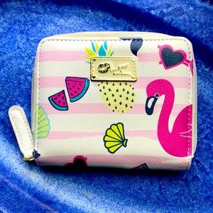 Betsy Johnson Wallet Tropical Mermaid Fruit Summer Flamingo